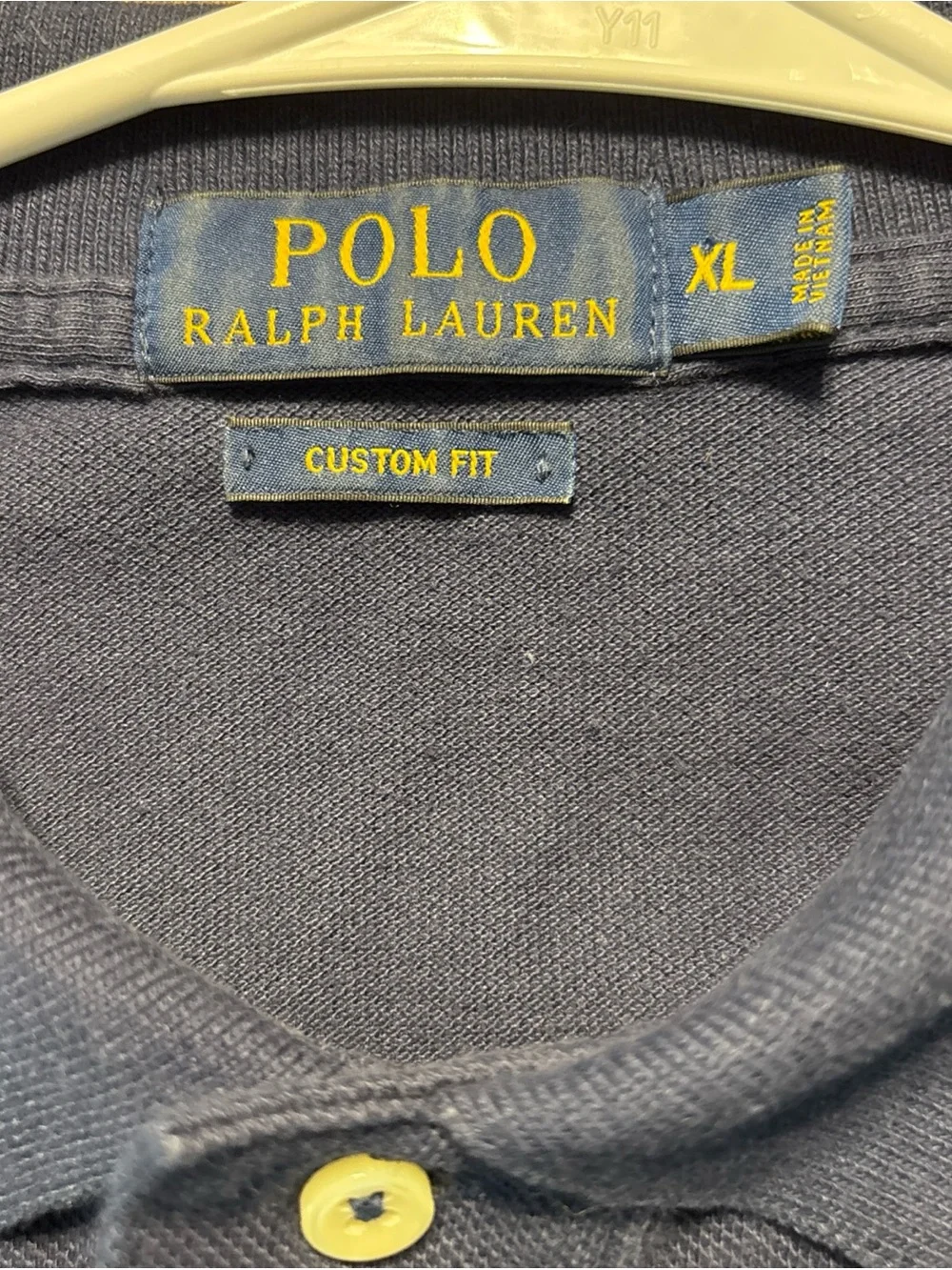 Ralph Lauren Long-Sleeve Navy Polo with Red Pony
